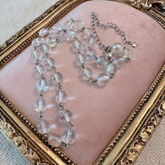 Vintage Kirk's Folly Beaded AB Chain 16" + 4" Extender - Picture 4 of 9